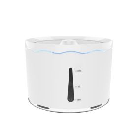 Ai Wo Pet Water dispenser Intelligent anti dry burning water feeder Large capacity water dispenser Cat products wholesale cross-border (colour: Five leaf grass water dispenser - white 1.8L, Specifications: Water dispenser)